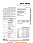 Evaluates:  MAX1684/MAX1685 MAX1685 Evaluation Kit General Description Features