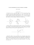 PLANE ISOMETRIES AND THE COMPLEX NUMBERS 1. Introduction p in R