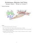 Evolutionary Robotics Lab Notes Karol Zieba - Week of April 7 Notes