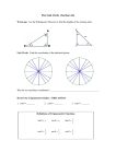 The Unit Circle  (Section 4.2)  θ