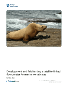 Development and field testing a satellite-linked fluorometer for marine vertebrates et al.