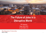 The Future of Jobs in a Disruptive World PK Agarwal Dean and CEO