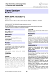 Gene Section MXI1 (MAX interactor 1) Atlas of Genetics and Cytogenetics