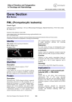 Gene Section PML (Promyelocytic leukemia) Atlas of Genetics and Cytogenetics