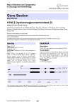 Gene Section HYAL2 (hyaluronoglucosaminidase 2) Atlas of Genetics and Cytogenetics