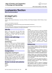 Leukaemia Section t(3;6)(q27;p21) Atlas of Genetics and Cytogenetics in Oncology and Haematology