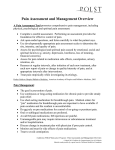 Pain Assessment and Management Overview