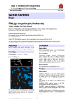 Gene Section PML (promyelocytic leukemia) Atlas of Genetics and Cytogenetics