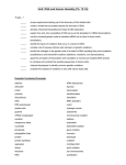 Unit: DNA and Human Heredity (Ch. 12-14)