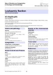 Leukaemia Section t(3;5)(q25;q34)  Atlas of Genetics and Cytogenetics