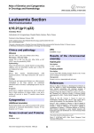 Leukaemia Section t(16;21)(p11;q22) Atlas of Genetics and Cytogenetics in Oncology and Haematology