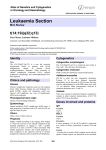 Leukaemia Section t(14;19)(q32;q13) Atlas of Genetics and Cytogenetics in Oncology and Haematology