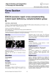 Gene Section ERCC6 (excision repair cross-complementing rodent repair deficiency, complementation group 6)