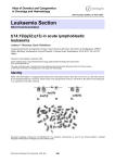 Leukaemia Section t(14;19)(q32;q13) in acute lymphoblastic leukaemia Atlas of Genetics and Cytogenetics