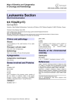 Leukaemia Section t(4;16)(q26;p13) Atlas of Genetics and Cytogenetics in Oncology and Haematology