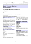 Solid Tumour Section t(1;22)(q23;q12) in myoepithelioma Atlas of Genetics and Cytogenetics