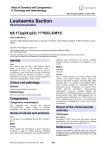 Leukaemia Section t(8;17)(q24;q22) ???BCL3/MYC  Atlas of Genetics and Cytogenetics