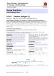 Gene Section STAG2 (Stromal Antigen 2) Atlas of Genetics and Cytogenetics