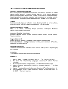 1MIT1  COMPUTER GRAPHICS AND IMAGE PROCESSING  Review of Graphics Fundamentals