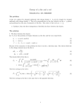 Energy of a disc and a rod