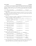 Math 3592H Feedback Sheet 9/6/2005