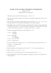 MATH 1571H SAMPLE MIDTERM II PROBLEMS