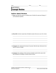 Concept Review Section: Atomic Structure Draw Describe