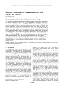 Shelfbreak circulation in the Alaskan Beaufort Sea: Mean structure and variability