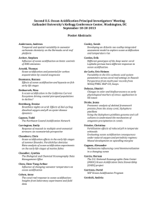 Second U.S. Ocean Acidification Principal Investigators' Meeting  Gallaudet University's Kellogg Conference Center, Washington, DC 