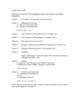 Algebra I Curriculum  Examination.