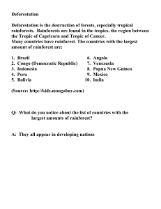 Deforestation - Binghamton City School District