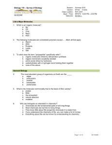 BIO 110 Survey of Biology QZM 3 Q 150701abbr.2