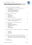 Chapter 5: Worksheet mark scheme (25 marks)