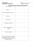 Unit 5: Physical and Chemical Changes in Matter Study Guide