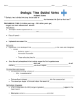 Geologic Time Guided Notes