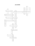 anatomy - Crossword Labs