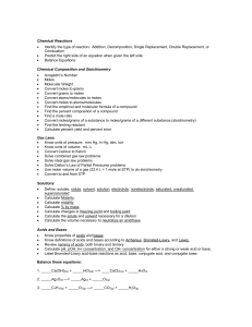 Chemical Reactions