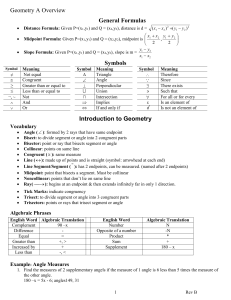 Introduction to Geometry