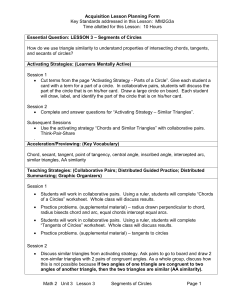 Acquisition Lesson – Segments of