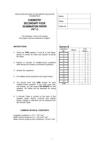 HONG KONG DIPLOMA OF SECONDARY EDUCATION