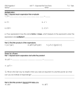 Exponent Rules Task