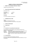 Issued December 2013 AN: 01018/2012 SUMMARY OF PRODUCT