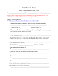 Student worksheet for Viruses and Bacteria