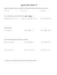 Chapter 10 Quiz 2007