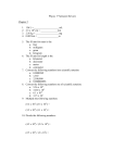 Physic 1st Semester Review