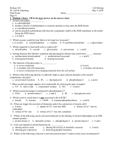 Bio 263/F94/Final - millersville.edu