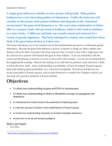Lesson 12: Single Trait Inheritance student notes