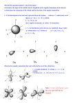 What do the quantum numbers l and m determine