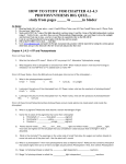 BIOLOGY 1 TEST REVIEW SHEET