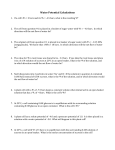 AP Water Potential Sample Questions